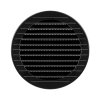 Grilaj de ventilație rotund cu plasă Ø100, grafit