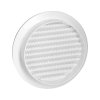 Grilă de ventilație rotundă cu plasă Ø100, albă
