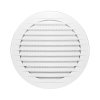 Grilă de ventilație rotundă cu plasă Ø100, albă