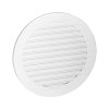 Grilă de ventilație rotundă cu plasă Ø100, albă
