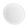 Grilă de ventilație rotundă cu plasă Ø100, albă
