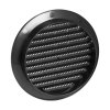 Grilă de ventilație rotundă cu plasă Ø120, grafit