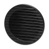 Grilă de ventilație rotundă cu plasă Ø120, grafit