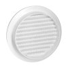 Grilă de ventilație rotundă cu plasă Ø120, albă