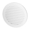 Grilă de ventilație rotundă cu plasă Ø120, albă