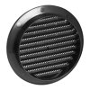 Grilaj de ventilație rotund cu plasă Ø150, grafit