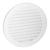 Grilă de ventilație rotundă cu plasă Ø150, albă