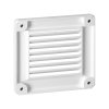 Grilaj de ventilație cu încuietoare 100x100, alb