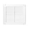 Grilă de ventilație cu încuietoare 150x150, albă