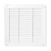 Grilaj de ventilație cu încuietoare 200x200, alb