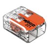 Conector de îmbinare pentru 2 conductori WAGO, model: 221-412,0,20-4,00mm², 5 buc.