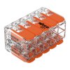 Conector de îmbinare cu 10 conductori Wago, model: 221-420,0,20-4,00mm², 4 buc.
