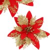 CA0729 DECORAȚIUNE DE CRĂCIUN "POINSETTIA" 13X13 CM