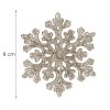 CA0718 DECORAȚIUNE DE CRĂCIUN "FULG DE ZĂPADĂ" 6 CM 8 BUC.