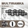 PF0007 RAMĂ PENTRU 14 FOTOGRAFII (NEAGRĂ)