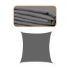 SN0056 VELĂ DE PROTECȚIE SOLARĂ 3 X 3 M GRI ÎNCHIS