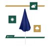 BU0022 UMBRELĂ DE PLAJĂ 180 CM