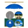 BU0003 UMBRELĂ DE PLAJĂ ALBASTRĂ 240 CM SPRINGOS