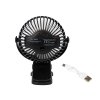 Ventilator de masă USB cu clemă 10 cm, negru