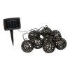 Ghirlandă solară de grădină 8 LED-uri lumini calde