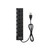 Distribuitor USB WT.A-7xGN.A HUB-06 negru