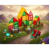 Set educativ de construcție magnetică ferma de animale RK-781 Ricokids