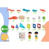 Set de construcție educațional magnetic cu lumini 150 buc RK-782 Ricokids