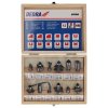 Set de 12 freze de formă DEDRA 0780 din carbide