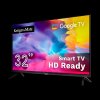 Televizor Inteligent 32" HD Google TV, DVB-T2/S2/T/C H.265 HEVC