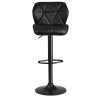 Scaun de bar Castel cu spătar negru