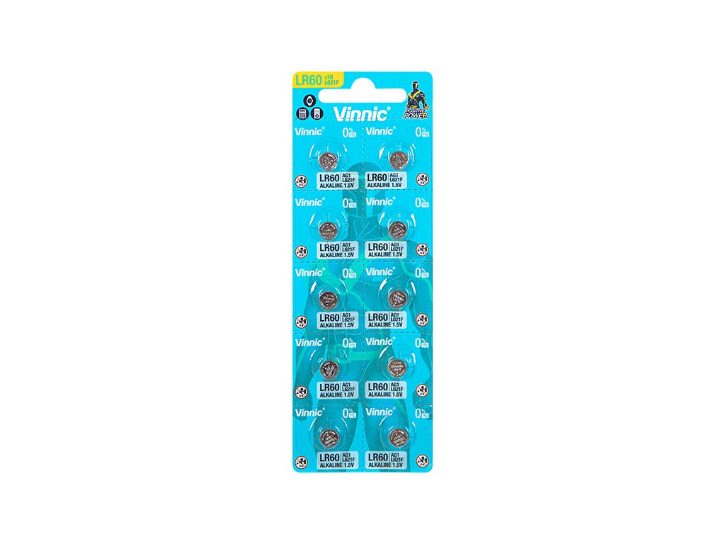 Gumbne baterije AG 1 blister L621