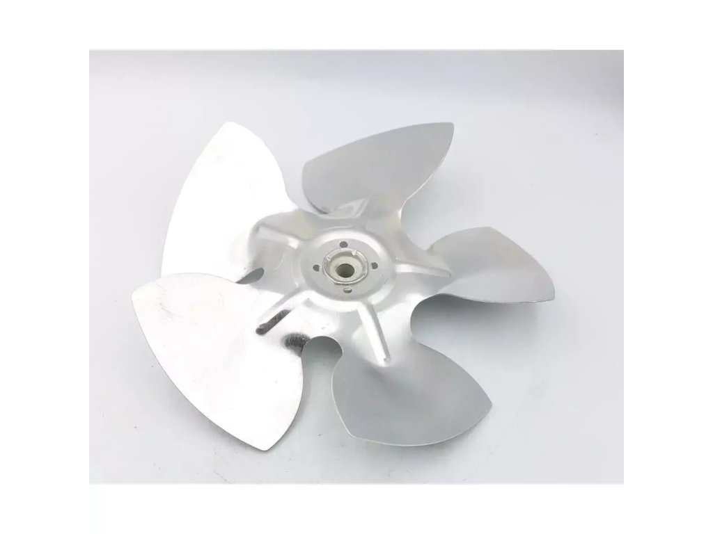 The translated product name "Lopatka ventilátora" in Slovenian would be "Ventrikularno krmilo." However, a more common term for a fan blade is "List ventilatorja." This should be SEO-friendly for local searches related to ventilation or fan products.