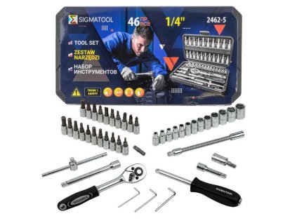 tool set 1%252F4 bits sockets 46 el in case