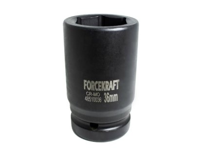 FORCEKRAFT Globoka UDARNI glava 1" 36 mm 6-ročna