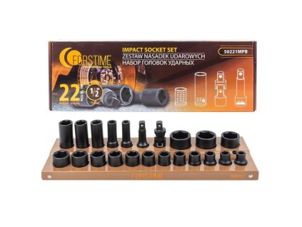 Set udarnih nastavkov 1/2" 22 kos.