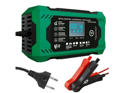 ROCKFORCE POLNILNIK za avtoakumulator LCD 12V 6A