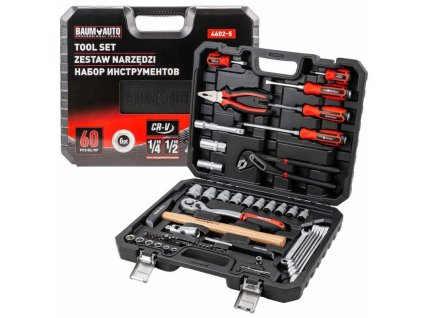 set of tools sockets spanners ratchet 36el