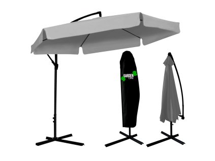 3 M ZUNANJI SONČNIK SIV "BANANA" S TORBO *5316