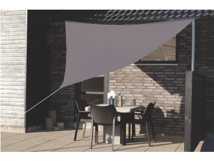 TRIKOTNA SONČNA PLAHTA SIVA 3 X 3 X 3 M *0440