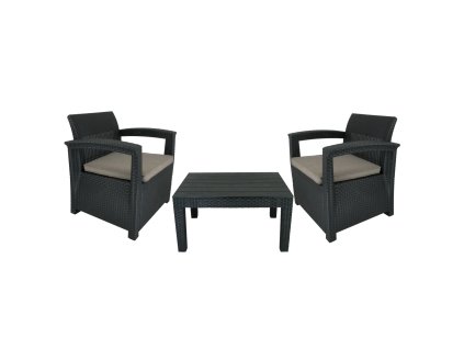 SET VRTNEGA PLOHE (2 BALKONSKI STOLČKA, MIZICA) *0852