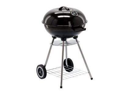 OKRUGLI KAMIN NA UGLJEN S POKROVOM IN KOLESCEM 46 x 44 x 71 CM *5290