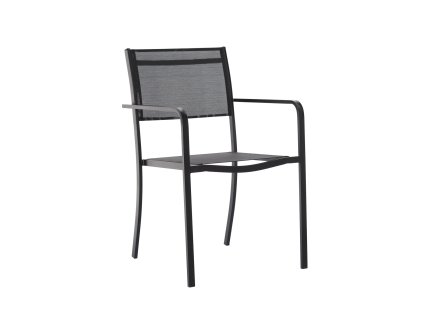 ČRNA VRTNA STOLIČKA 54x55x86cm *6128