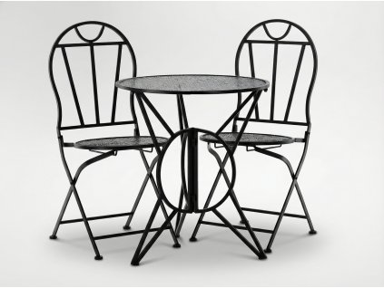 SET VRTNEGA KOVINSKEGA MEBLA "SUSAN" MIZA + 2 STOLICE *8244