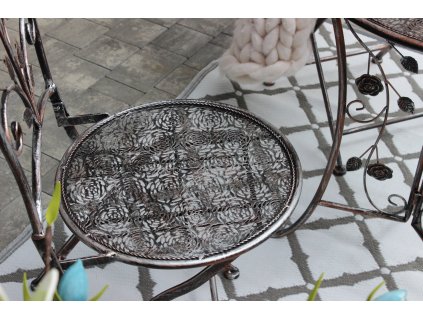 KOVINSKI VRTNI KOMPLET "MADISON" MIZA + 2 STOLI *8251