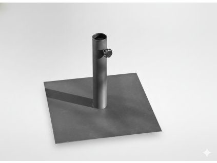 KOVINSKA PODPORA ZA DEŽNIK 40 x 40 CM SIVA*0834