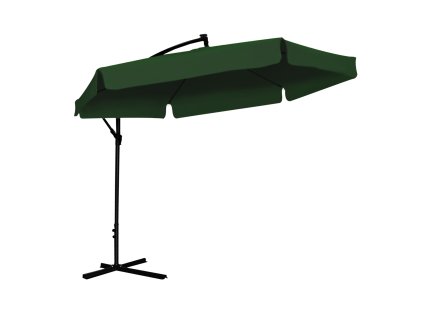 ZUNANJI SONČNIK 3 M ZELEN "BANANA" S LED PREKRIVALO *1510