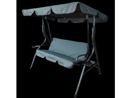 VRTNA GIBALICA 170 x 110 x 153 cm ANTRACIT BREZ PODLOŽNIKOV S DRŽALI ZA KOZARCE *3088