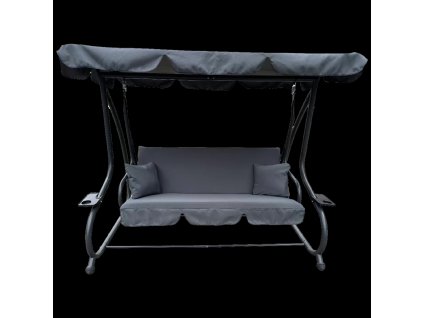 VRTNA GIBLJIVA KISO 210 x 120 x 170 cm ANTRACIT Z FUNKCIJO LEŽALNIKA *3101