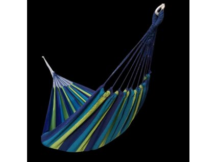 HOJDALKA 200x100 CM V MODRIH ČRTAH *3330