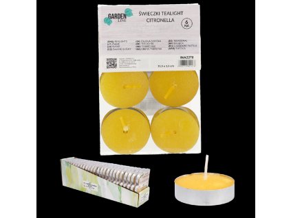 SET 6 ČAJNIH SVEČ KATALPRA 11,5 x 1,5 cm